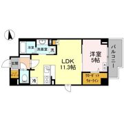 メゾンドール天下茶屋Ⅰの間取り画像