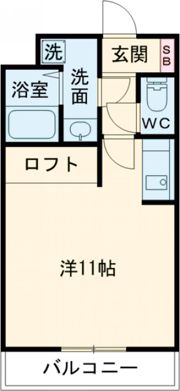 ウッドベルスクエアA棟の間取り画像