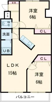 シャトレ平野の間取り画像