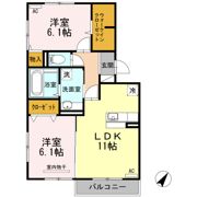 モンブラン Bの間取り画像