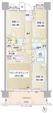 パークホームズ清澄白河の間取り画像