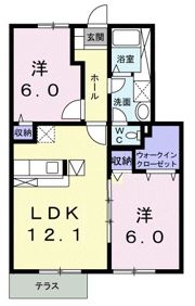 パステーク・古川 D棟の間取り画像