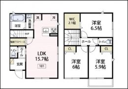 レスペデーザ茅ヶ崎の間取り画像