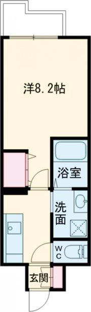 クロノス51新町VIの間取り画像