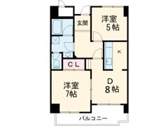 ASSET春日 A棟の間取り画像
