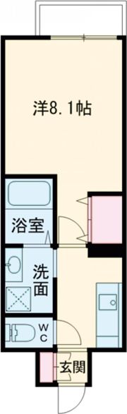 クロノス51新町VIの間取り画像