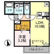 プラテリーアMの間取り画像