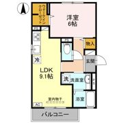 エレガンテ天美 A棟の間取り画像