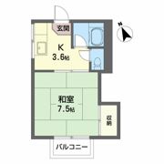 白樺ハイツの間取り画像