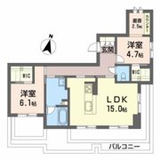 プレミアス上杉一丁目の間取り画像