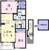 ライフステージ岡田Ⅰの間取り画像