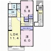 ブリーゼ佐藤の間取り画像