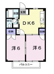 ニューシティシャルム2の間取り画像