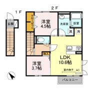 トレス横代館の間取り画像