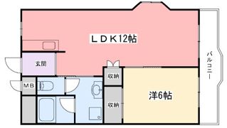 インタービレッジ南今宿の間取り画像