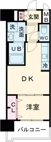 プレサンスTHE KYOTO 新町通の間取り画像