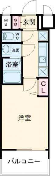 プレサンスTHE KYOTO 新町通の間取り画像