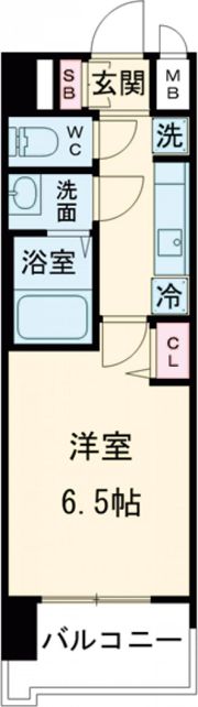 プレサンスTHE KYOTO 新町通の間取り画像
