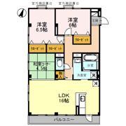 パークハイム弐番館 A棟の間取り画像