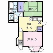 コーポ ロアール Aの間取り画像
