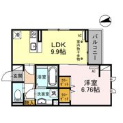セッティエーム高崎Aの間取り画像