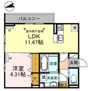 セッティエーム高崎Aの間取り画像