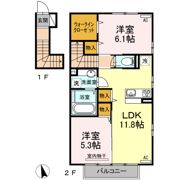 ヴィラコートJ5の間取り画像