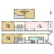 西志賀町2丁目貸家の間取り画像