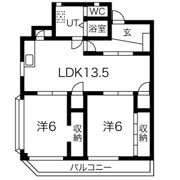 マンション島原の間取り画像