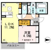 セジュール中越の間取り画像