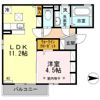 セジュール中越の間取り画像