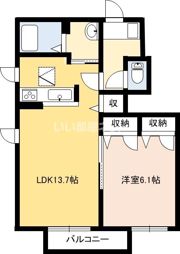 ShaMaison サザン・ウィンドBの間取り画像
