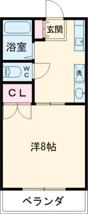 コーポ岡の間取り画像