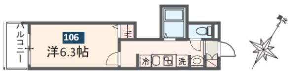 MELDIA京成大和田Ⅱの間取り画像