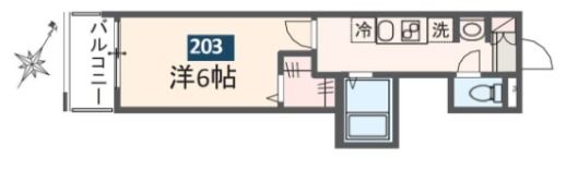 MELDIA京成大和田Ⅱの間取り画像