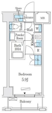 オープンブルーム横浜の間取り画像