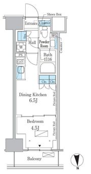 パークアクシス新宿百人町の間取り画像