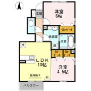 D-room二口の間取り画像