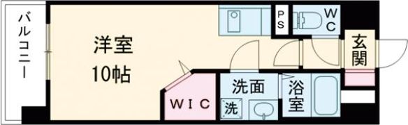 S－RESIDENCE熊本駅前の間取り画像