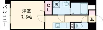 S－RESIDENCE熊本駅前の間取り画像