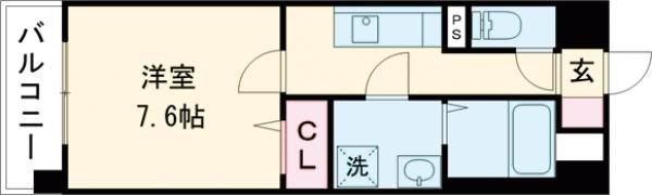 S－RESIDENCE熊本駅前の間取り画像