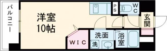 S－RESIDENCE熊本駅前の間取り画像