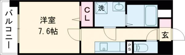 S－RESIDENCE熊本駅前の間取り画像