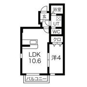 イーストタウンK・Tの間取り画像