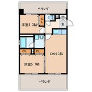 ウエスト フルハウスの間取り画像