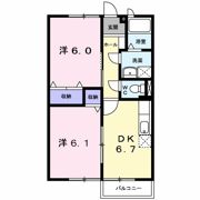 Grand Rouge塚ノ原Ⅱの間取り画像