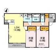 Mauve上中条の間取り画像