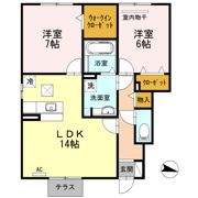 セジュール鳥山の間取り画像