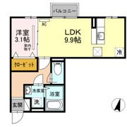 ラ・ランド上新栄 Aの間取り画像