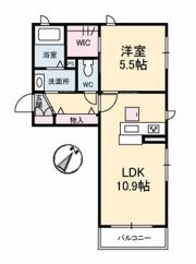 シャーメゾンFourteenの間取り画像